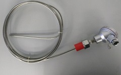 昆仑中大品牌铠装热电阻温度传感器探杆可弯曲安装方便