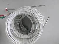 昆仑中大品牌简易式PT100温度传感器高温四氟引线式