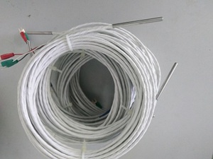 昆仑中大品牌PT100不锈刚材质引线式防水温度传感器可定制316材质